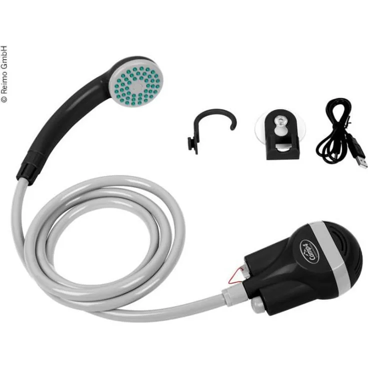 Reimo Akku-Duschset mit Tauchpumpe Gartenpumpe