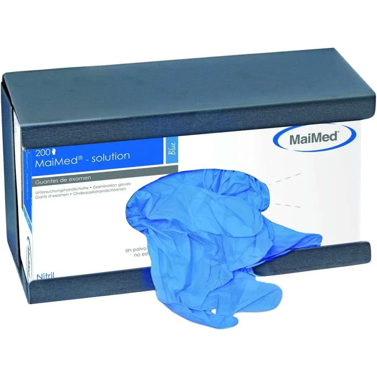 MAIMED Wandhalter Edelstahl für Handschuhe 3er mit Feder 1 Stück