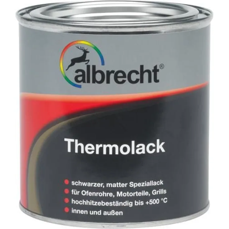 Albrecht Thermolack 125 ml, schwarz