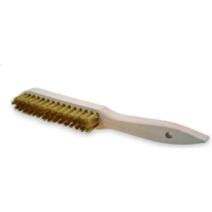 Osborn 0003165584 - Cepillo manual con 4 hileras de alambre de latón para trabajos ligeros filamento Ø 0.15 mm