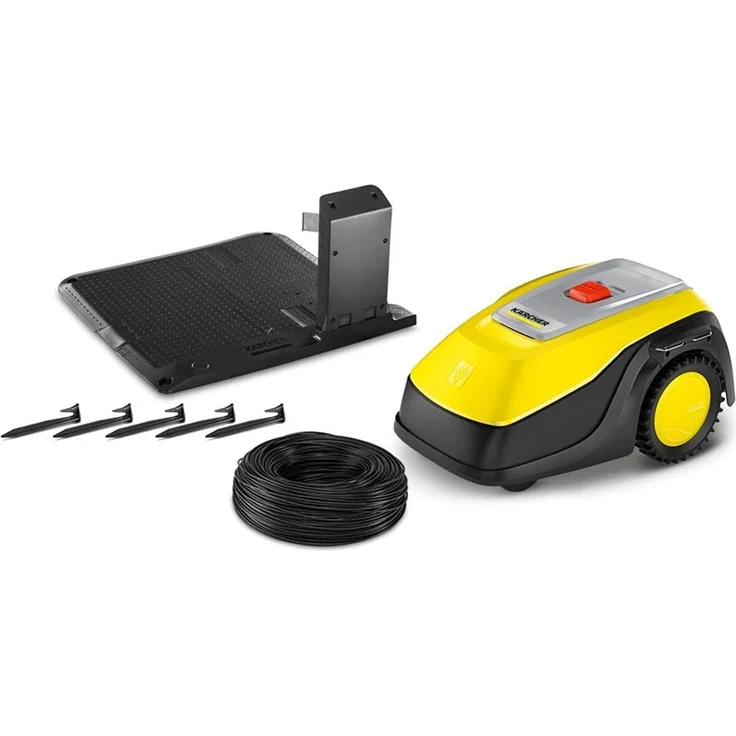Kärcher Mähroboter RLM 4 - Bis zu 45 % Steigung, Regensensor, Schnitthöhe 25 - 55 mm, Kollisionsschutz, automatisches Ladesystem, saubere Ränder, inkl. Begrenzungskabel, Rasennägel - 1.445-000.0, 20 cm Schnittbreite – Bild 2