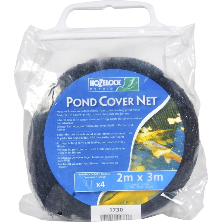 Hozelock Teichabdecknetze Teichnetz Klein, Schwarz, 2 x 3 Meter