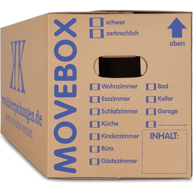 20 Umzugskartons 2-Wellig 40 Kg Movebox