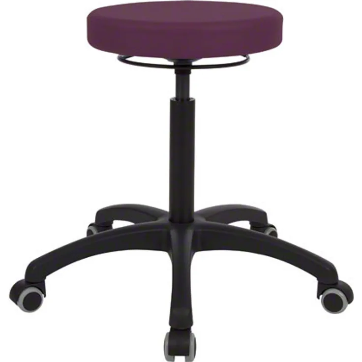 Drehhocker Standard mit Komfort-Polster und Rollen, Rollhocker Arbeitshocker, Orchidee