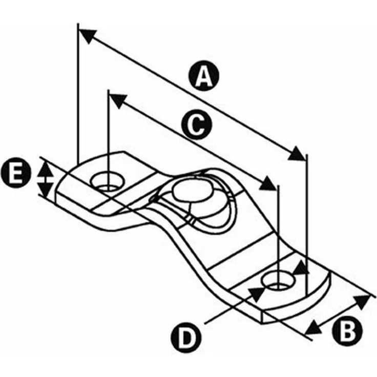 Universal-Halbschelle verzinkt, 1' (33,7 mm)...2' (60,3 mm)