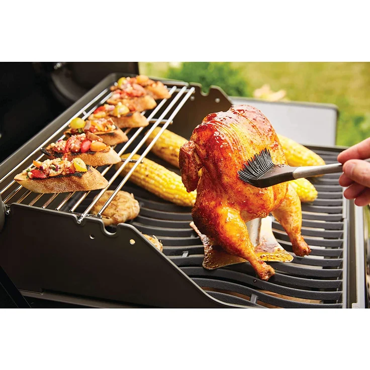 Napoleon Grillpinsel, Edelstahl, mit Silikonborsten, hitzebeständig, 29 cm – Bild 3