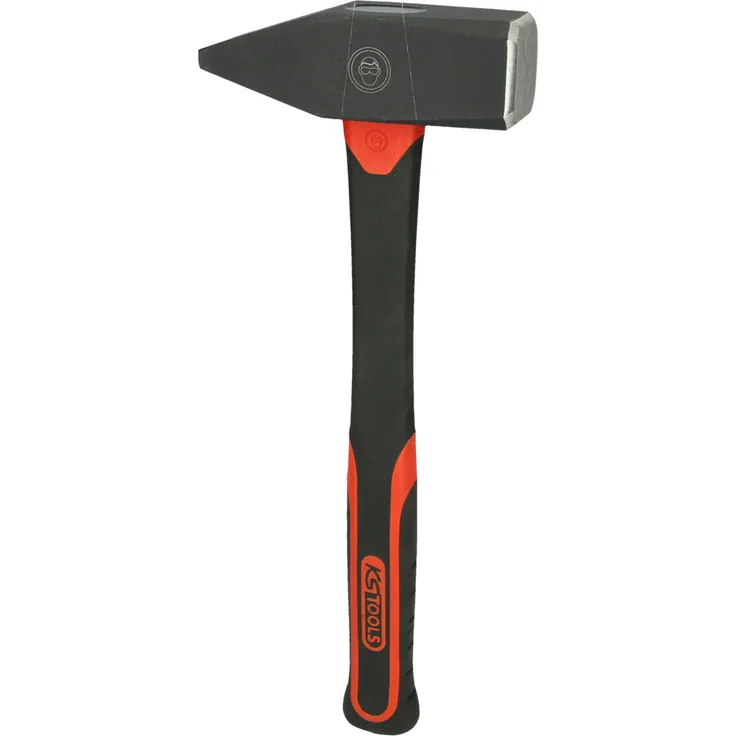 KS Tools 142.1405 Schlosserhammer mit Fiberglasstiel, 2000g