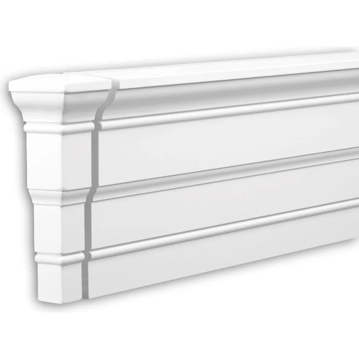 Stirnelement 404331 Außenstuck Zierelement Fassadenelement Neo-Klassizismus-Stil weiß