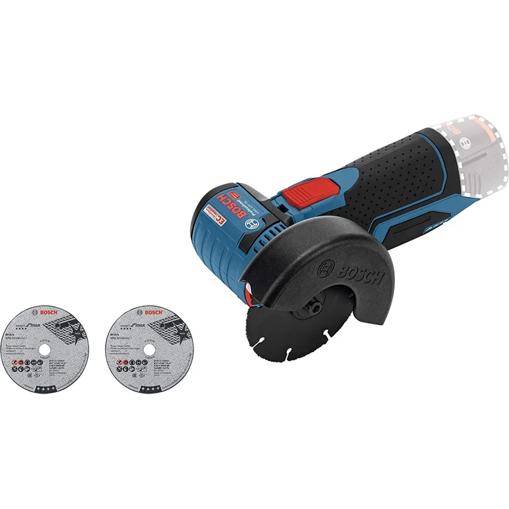 Bosch Professional 12V System Akku Winkelschleifer GWS 12V-76 (3 Trennscheiben, Scheibendurchmesser: 76 mm, ohne Akkus und Ladegerät, im Karton) – Bild 1