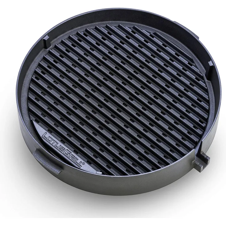 LotusGrill Grillplatte, Edelstahl, für G340, schwarz, spülmaschinengeeignet