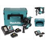 Makita DHR171REJ 18 V 2-stufiger Brushless Akku Bohrhammer mit SDS Plus im Makpac + 2 x 2,0 Ah Akku + Ladegerät