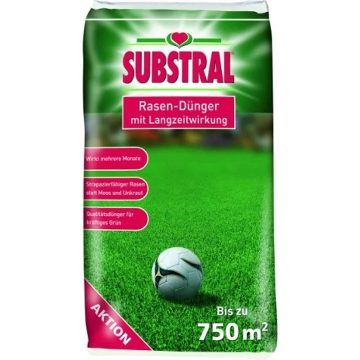 SUBSTRAL Rasendünger mit Langzeitwirkung f. 750 m² 15 kg