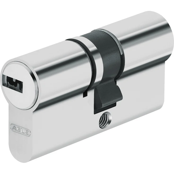Abus Tür-Zylinder/Schloss mit Schlüssel, Silber, 37796