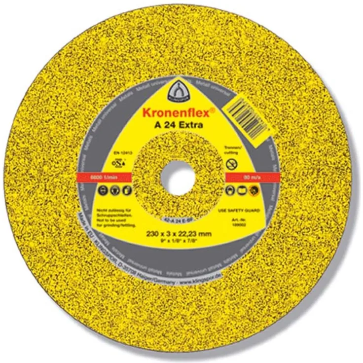 Klingspor Trennscheibe, EXTRA, A 24, gerade,Abm.: 230x3x22,23 mm (13492)
