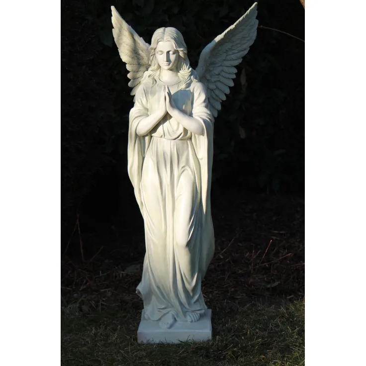 MFF Gartenfigur Dekofigur - Engel betend groß - Schutzengel Figur In-/Outdoor Deko