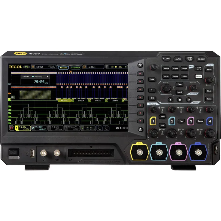 Rigol MSO5074 Digital-Oszilloskop 70MHz 8 GSa-s 200 Mpts 8 Bit