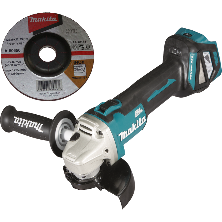 Makita DGA511Z Akku-Winkelschleifer 18,0 V 125 mm mit Drehzahlregulierung solo im Karton ohne Akku, ohne Ladegerät 125 mm Akku – Bild 3