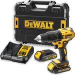 DeWalt 18V, 1,5Ah Schlagbohrschrauber-Schlagschrauber (bürstenlos, robustes Schnellspannfutter, integrierte LED-Leuchte, inkl. 2 Li-Ion-Akkus, System-Schnellladegerät und T STAK-Box) DCD778S2T
