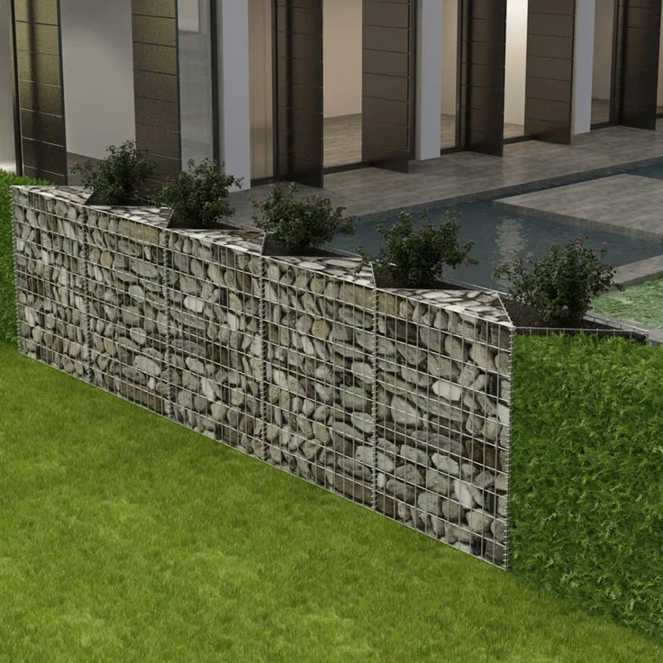 vidaXL Gabionenkorb Pflanzkasten GemüseHochbeet Stahl 300×30×100 cm