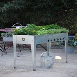 Herstera Hochbeet Urban silber 100 x 40 x 84 cm