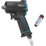 HAZET Druckluft-Schlagschrauber (extra kurz 92 mm) max. Lösemoment 1.100Nm, Vierkant 12,5 mm (0,5 Zoll), empfohlenes Drehmoment 610 Nm, Jumbo Hammer-Schlagwerk 9012M