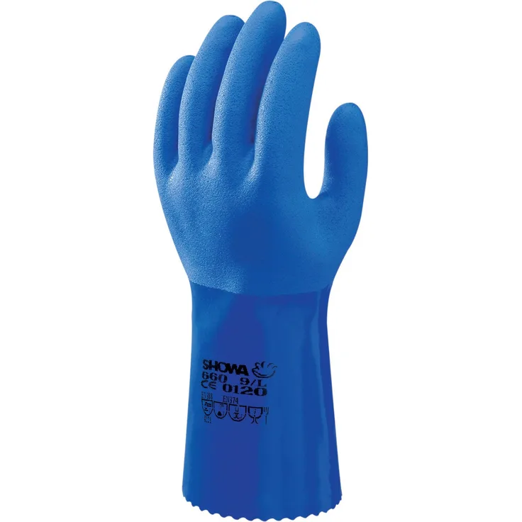 SHOWA 660, PVC €“ Beschichtung, Chemie, Blau, 9-L