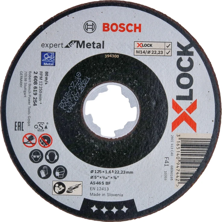 Bosch Professional Trennscheibe X-LOCK Expert for Metal 125mm gerade, 125 x 1,6 – Bild 1