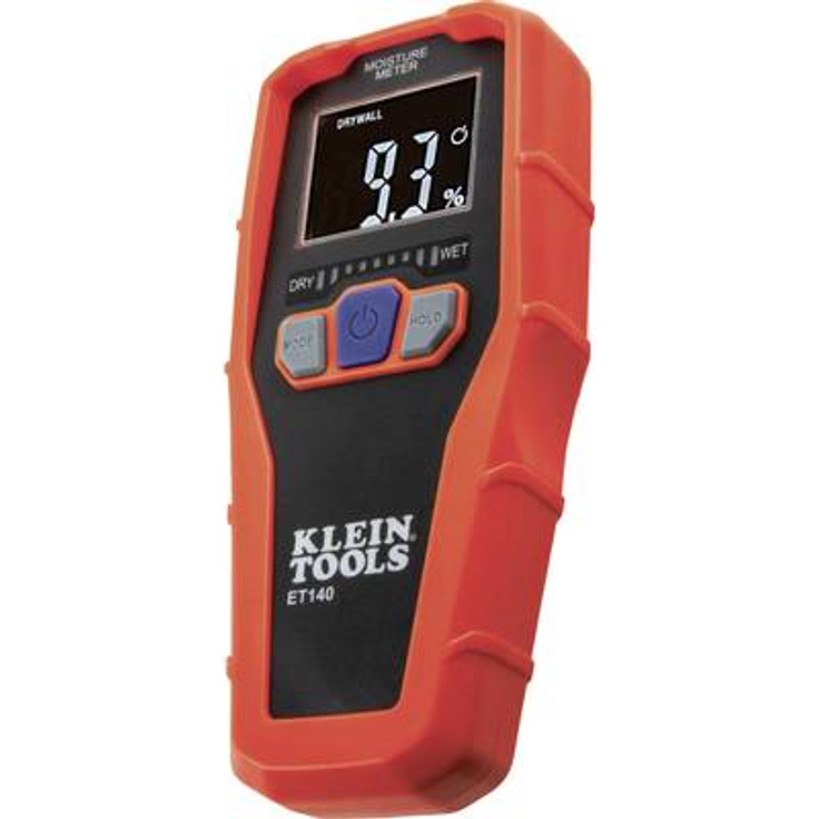 Klein Tools ET140 Materialfeuchtemessgerät Messbereich Baufeuchtigkeit Bereich 0 bis 100 % vol Messbereich Holzfeuchtigkeit Bereich 0 bis 55 % vol für ET140
