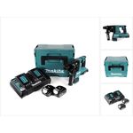 Makita DHR280PGJ 2 x 18 V 36 V Li-Ion Akku Bohrhammer 28 mm Brushless für SDS-PLUS im Makpac + 2 x 6,0 Ah Akku + Doppelladegerät