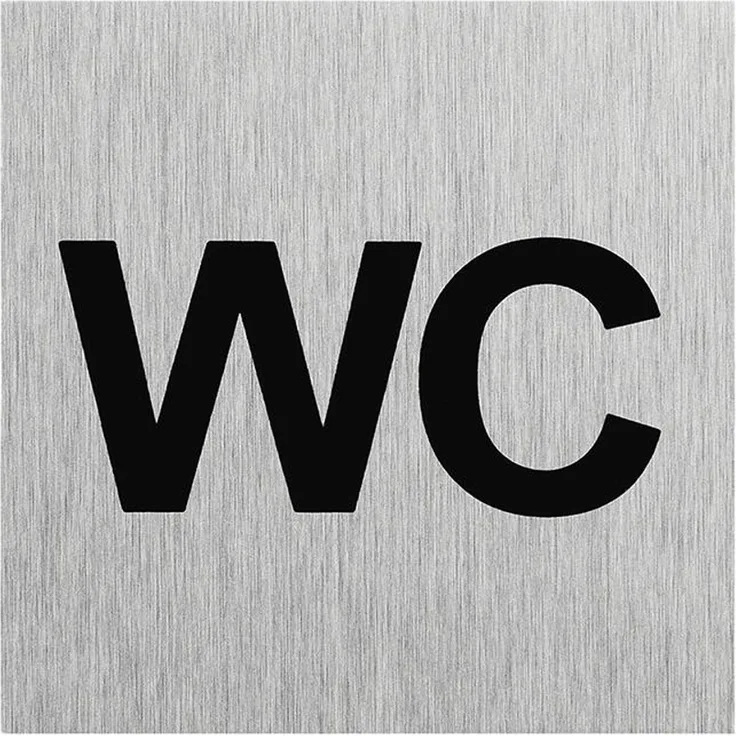 Türschilder in verschieden Größen + Bilder + Sprüche Türschild selbstklebend Firmenschild WC 60x60mm BWE