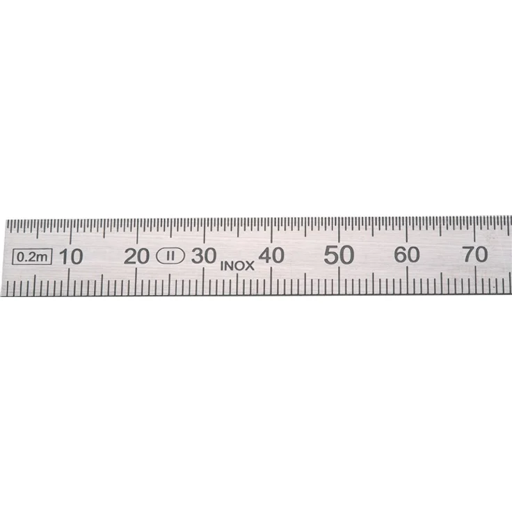 HELIOS-PREISSER 0460227 Biegsamer Stahlmaßstab rostfrei, Teilung : B, 300 x 30 x 1 mm