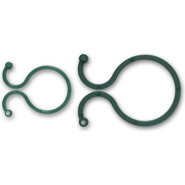 Windhager Ringbinder, Befestigung für Pflanzen, Pflanzenbinder, Pflanzenringe, Pflanzenhalter, 25 Stück, grün, 06216