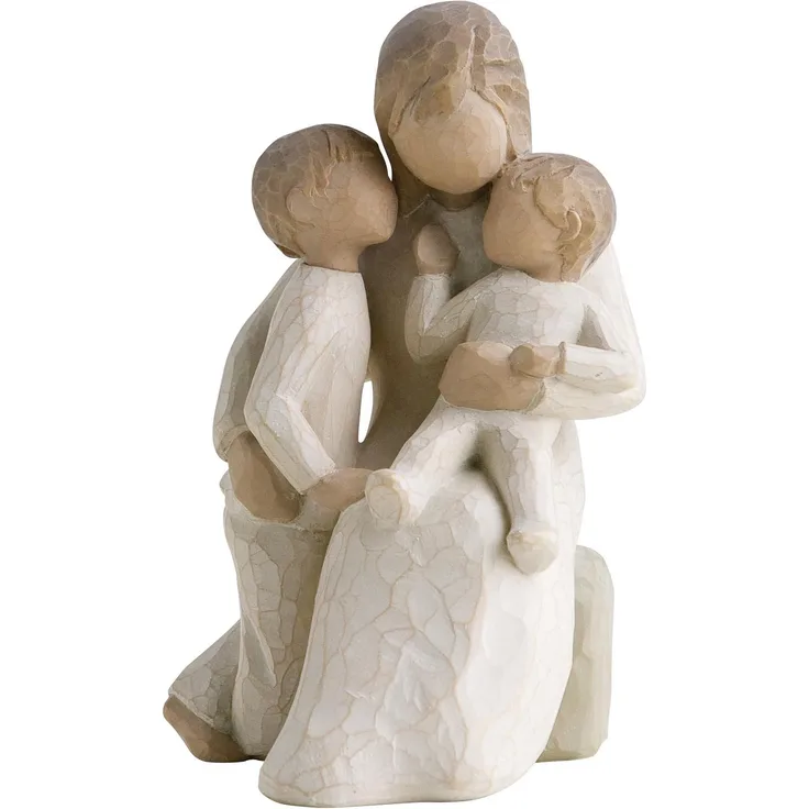 Willow Tree 26100 Figur Vorsicht, Holz, Natur, 6,4 x 3,8 x 12,7 cm