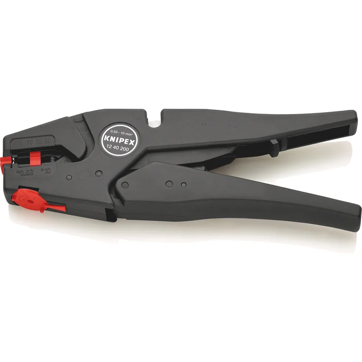 KNIPEX 12 40 200 SB Selbsteinstellende Abisolierzange 200 mm (in SB-Verpackung) – Bild 2