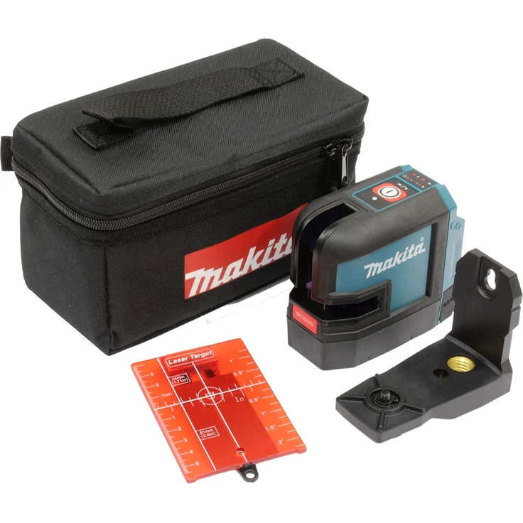 Makita SK105DZ Akku-Kreuz Linienlaser rot, 12 V, Blau, Silber 25 m – Bild 1