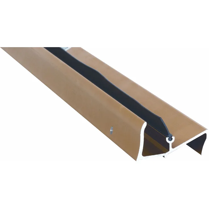 Stormguard 12SR0120838G Türdichtung unten, mit Regenschutz, 838 mm Abweiser – Gold