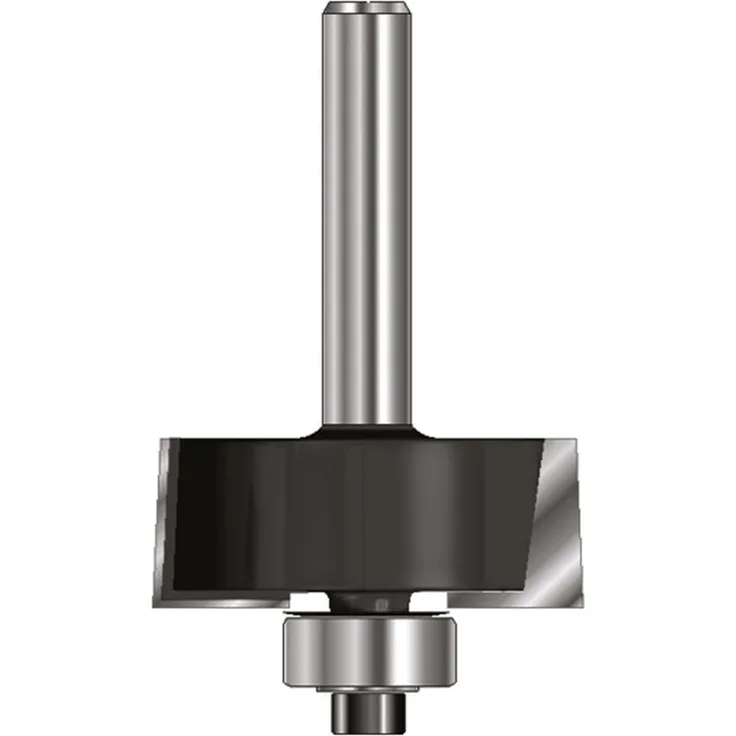 Ent European Norm Tools - ENT 16620 Falzfräser HW (HM), Schaft (C) 8 mm, Durchmesser (A) 31,8 mm, B 12,7 mm, E 9,5 mm, D 32 mm, mit Kugellager