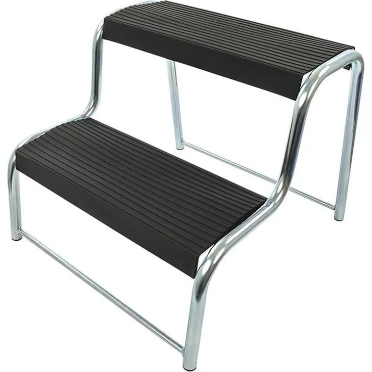 ProPlus Doppeltrittstufe 2 Stufen Trittstufe Stahl Doppeltritt Wohnwagen Camping Massiv