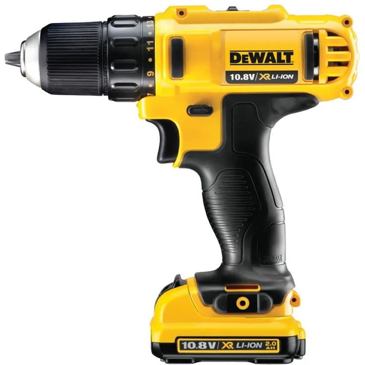 DeWALT DCD710D2-QW Akku-Bohrschrauber - 2 Geschwindigkeiten - Bohrfutterschlüssel 10 mm - 24 Nm - 2 Akkus - 10,8 V – Bild 2