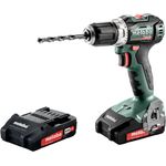 Metabo 602326500 Akku-Bohrschrauber BS 18 L BL 18V, 2x 2Ah Li-Ion Akkus, Bürstenlos, inklu. Ladegerät, im Koffer, max. Drehmoment: 25Nm (weich)- 60Nm (hart), Bohr-Durchmesser: 13mm (Stahl)- 32mm (Weichholz)