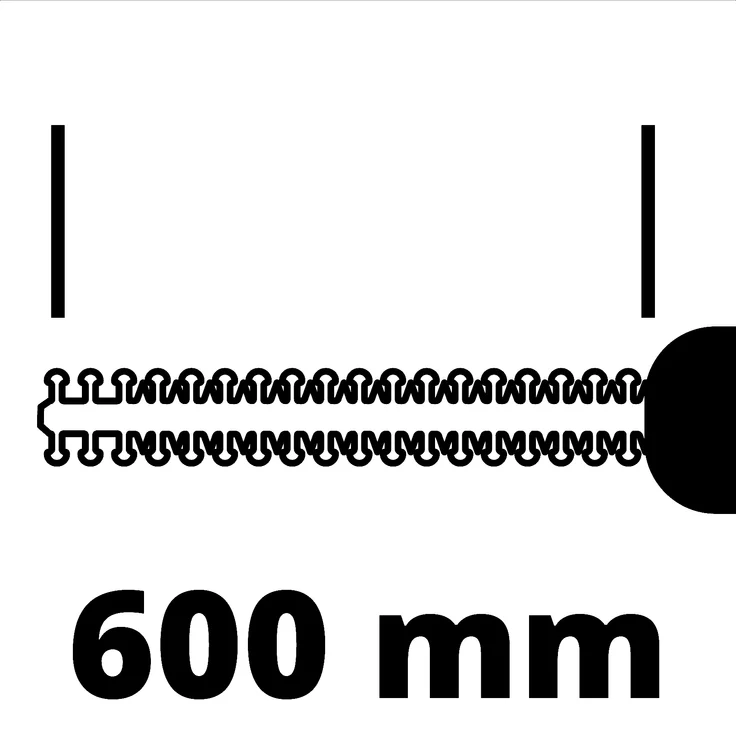 Einhell Akku-Heckenschere GE-CH 18-60 Li-Solo Power X-Change (Lithium-Ionen, 18 V, 67 cm Schwertlänge, 60 cm Schnittlänge, 22 mm Zahnabstand, Metallgetriebe, ohne Akku und Ladegerät) – Bild 8