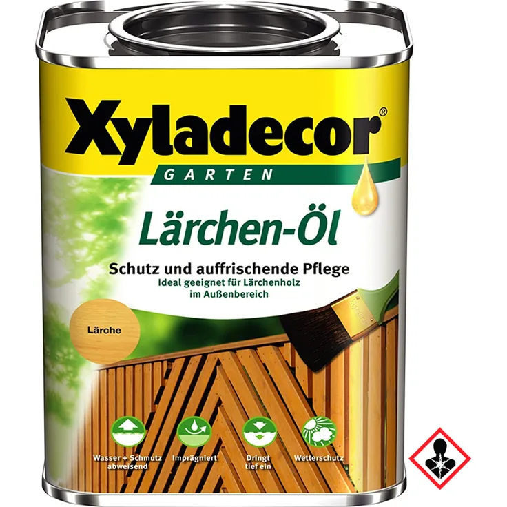 Akzo - Xyladecor Lärchen Öl Pflegeöl Terrassenöl für den Außenbereich 750ml - braun