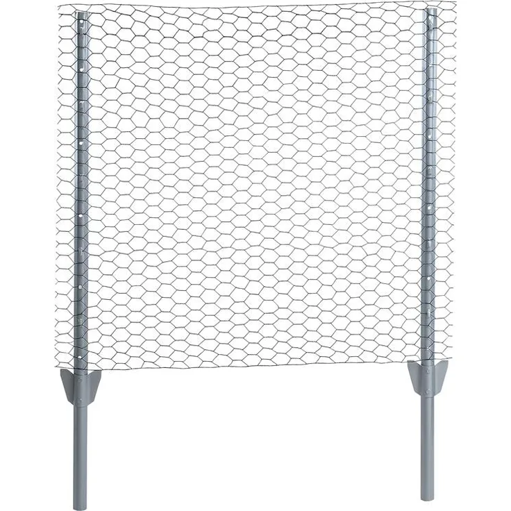 Zaunset Sechseckgeflecht Zaun Draht 1,50 x 25 m Komplett-Set Drahtzaun 25 mm