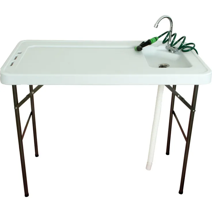 Beach Pool Campingschrank Campingtisch mit Spüle Wasserhahn und Sprüher Kunststoff klappbar