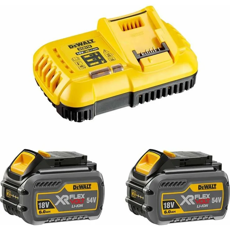 DeWalt Power Set FlexVolt (2 x 54V-18V 6 Ah + DCB118)