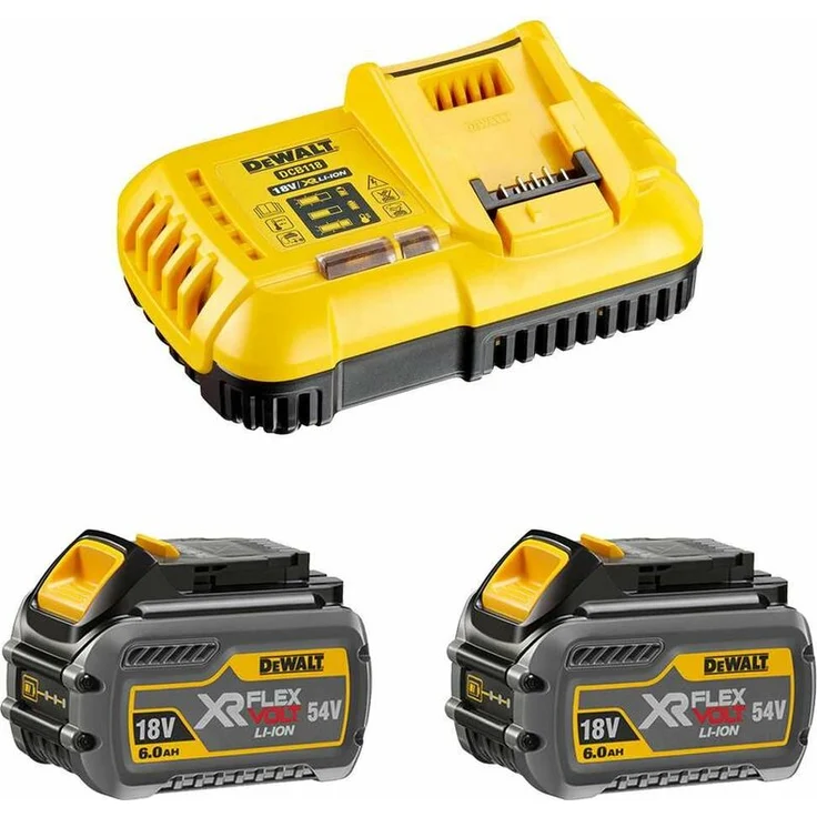 DeWalt Power Set FlexVolt (2 x 54V-18V 6 Ah + DCB118)