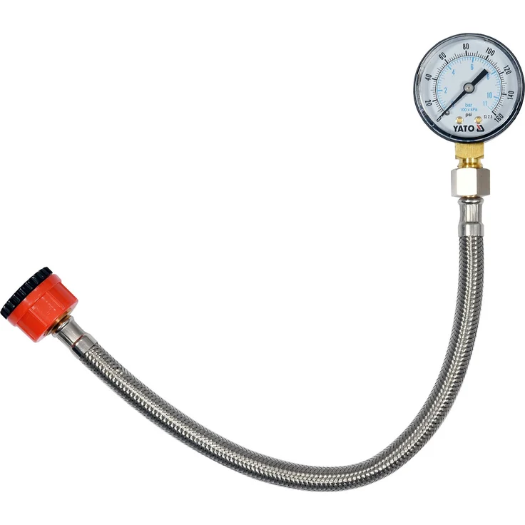 YATO Profi Wassserdruckmesser mit Manometer 3-4'' zu 1-2'' YT-24790
