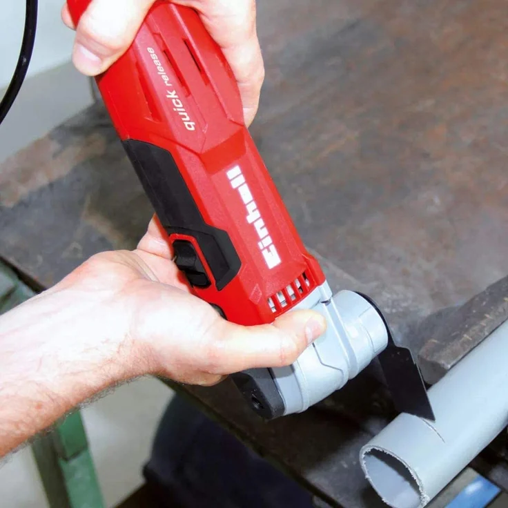 Einhell Multifunktionswerkzeug TE-MG 300 EQ 300 W, Drehzahl- und Konstant-Elektronik, inkl. Sägeblattauswahl, Schleifpapiere, Schaber, Transportkoffer – Bild 4