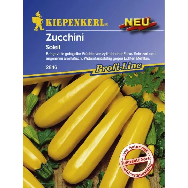 Kiepenkerl Zucchini Soleil goldgelb