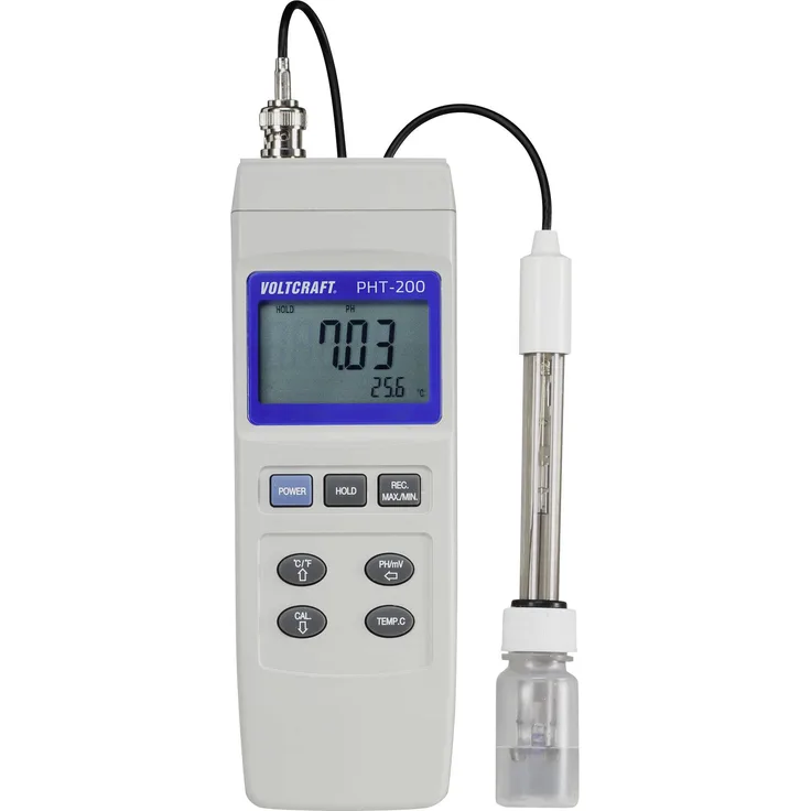 VOLTCRAFT PHT-200 Kombi-Messgerät pH-Wert, Redox ORP